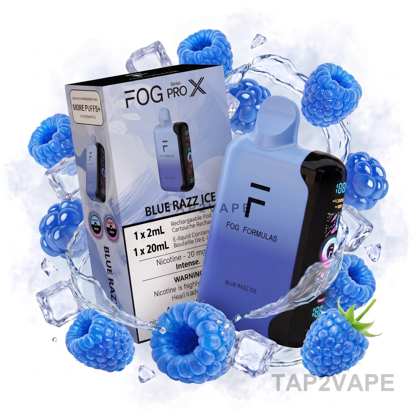 BLUE RAZZ ICE FOG PRO X