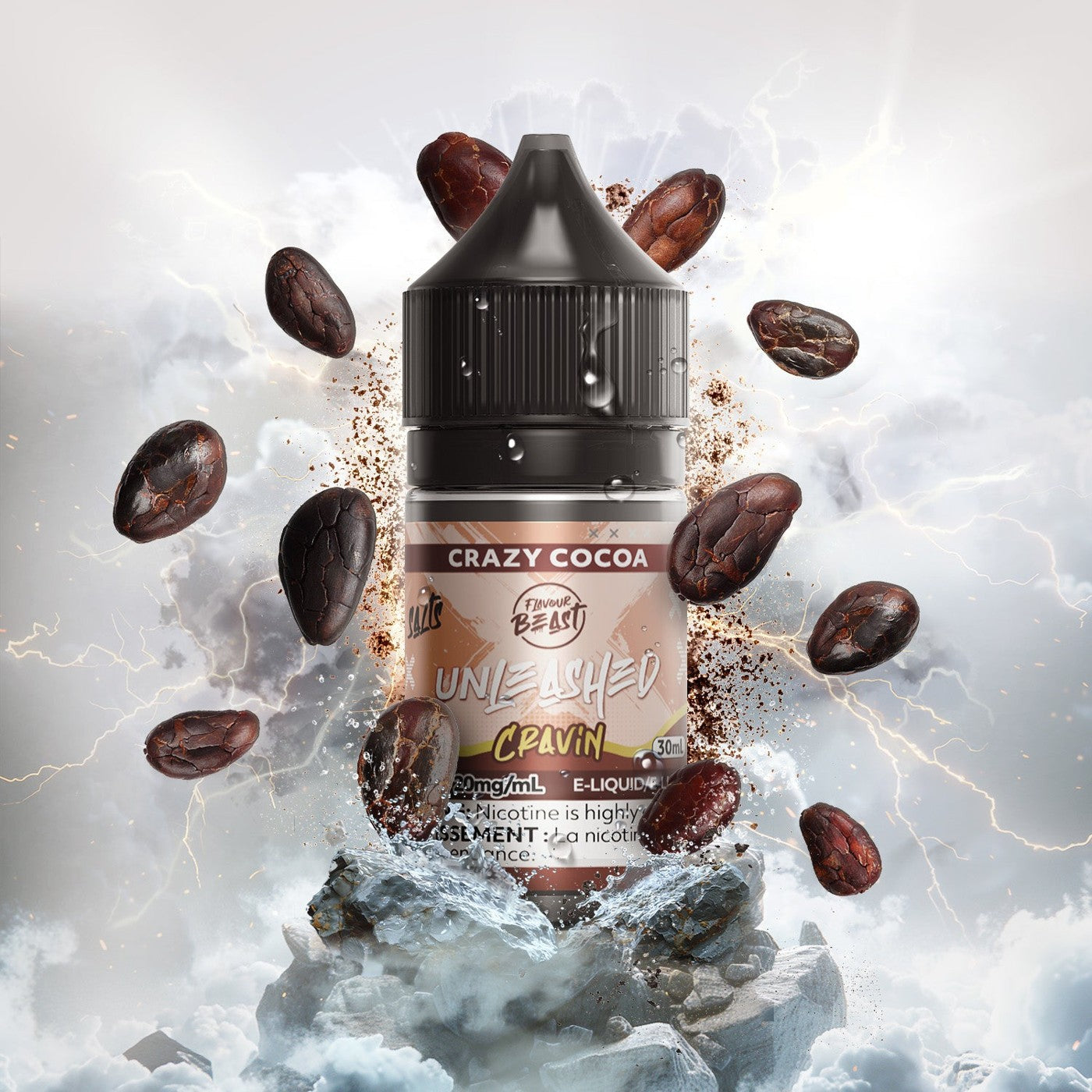CRAZY COCOA FLAVOUR BEAST 30mL salt nic e-liquid