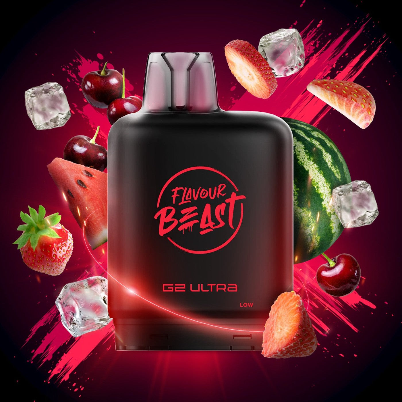 STRAWBERRY CHERRY WATERMELON (ICED) LEVEL X G2 ULTRA 50K POD pod