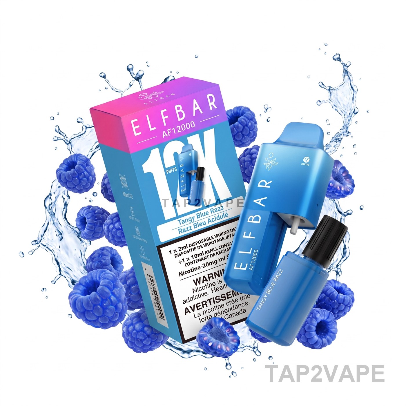 TANGY BLUE RAZZ ELF BAR AF12000