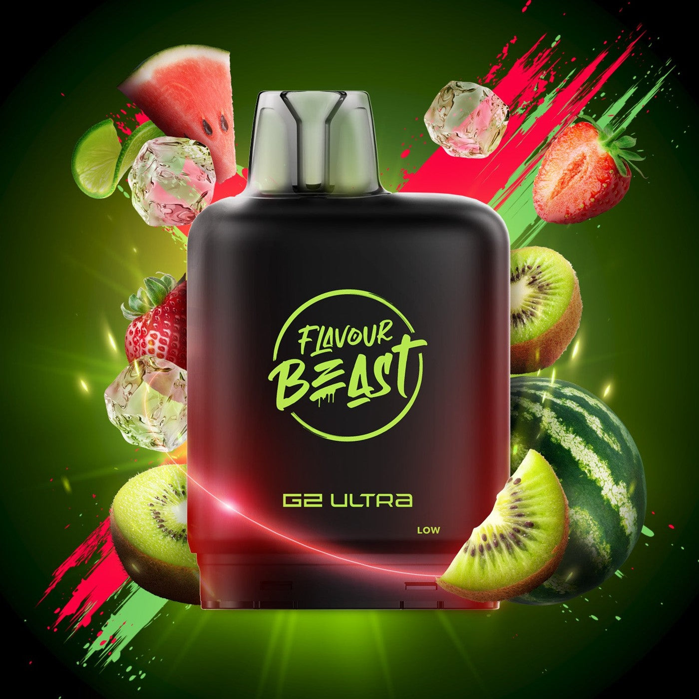 WATERMELON STRAWBERRY KIWI (ICED) LEVEL X G2 ULTRA 50K POD pod