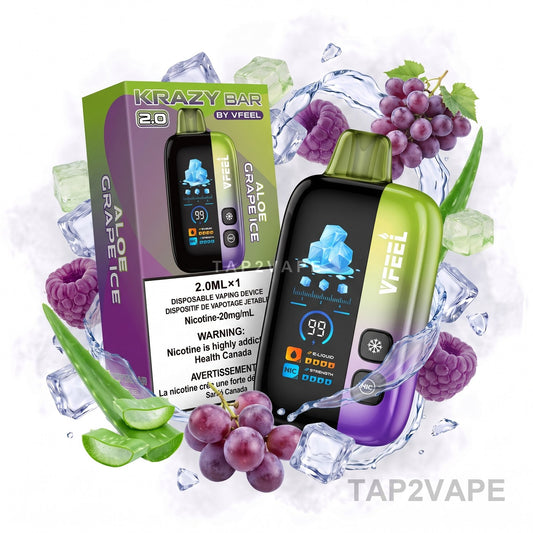 ALOE GRAPE ICE VFEEL KRAZY BAR 2.0