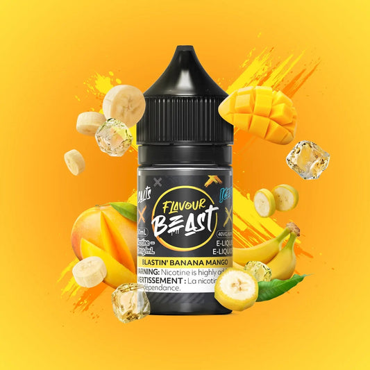 BLASTIN' BANANA MANGO ICED FLAVOUR BEAST 30mL salt nic e-liquid
