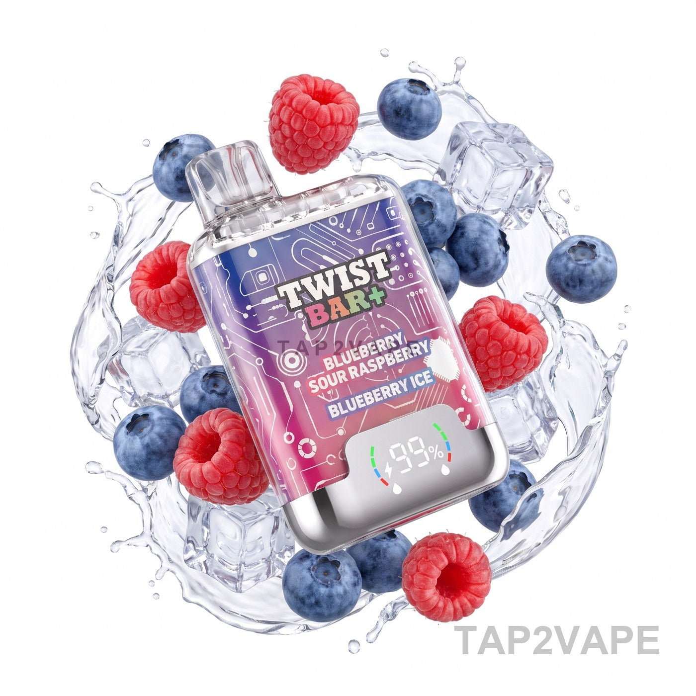BLUEBERRY SOUR RASPBERRY + BLUEBERRY ICE TWIST BAR+