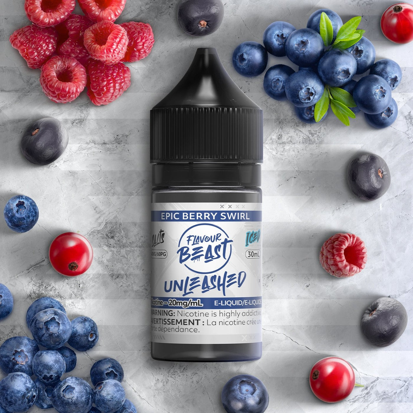 EPIC BERRY SWIRL FLAVOUR BEAST 30mL salt nic e-liquid