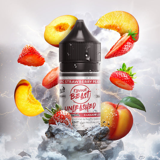 EPIC STRAWBERRY PEACH FLAVOUR BEAST 30mL salt nic e-liquid