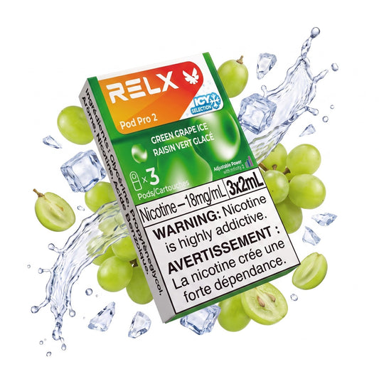 GREEN GRAPE ICE RELX PRO 2 POD PACK