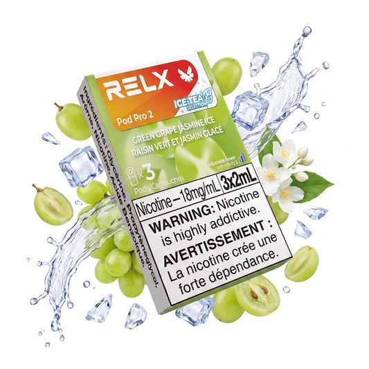 GREEN GRAPE JASMINE ICE RELX PRO 2 POD PACK