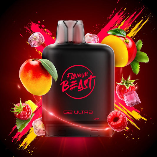 RAGIN' RAZZ MANGO LEVEL X G2 ULTRA 50K POD pod