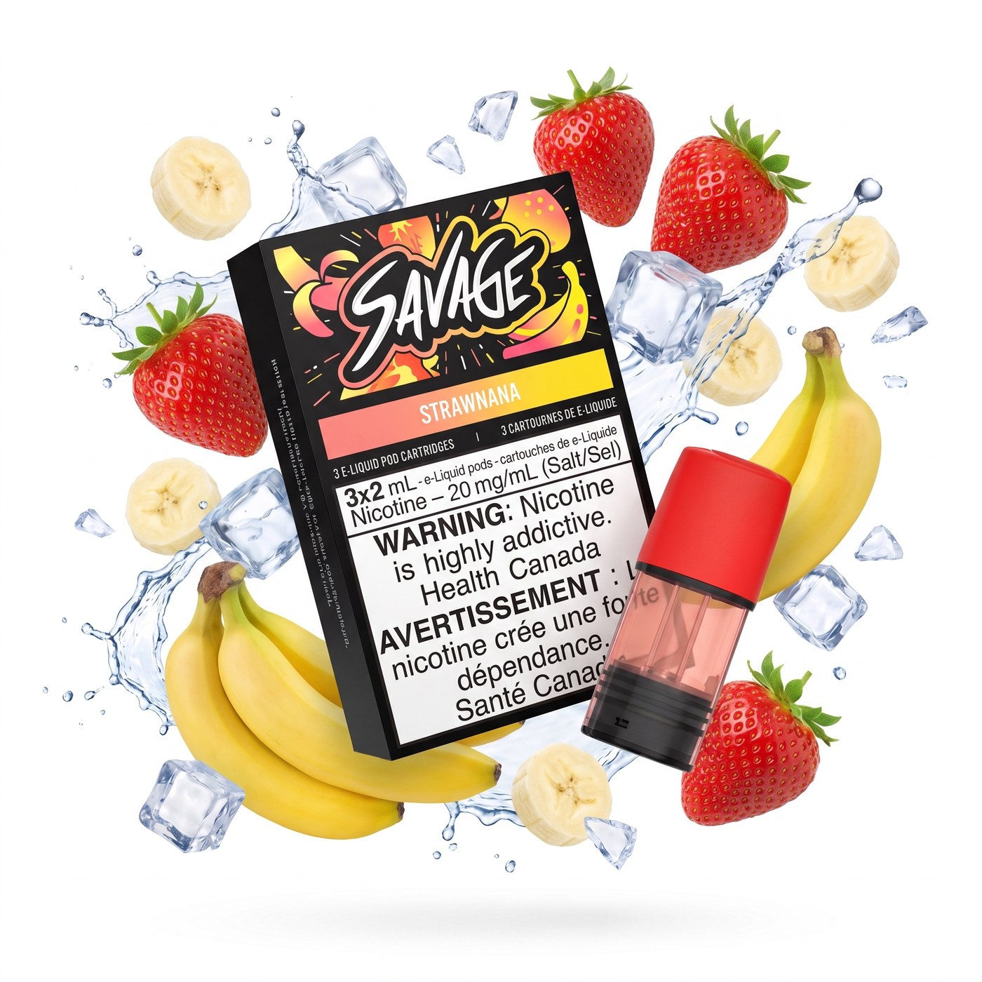 STRAWNANA SAVAGE STLTH POD PACK