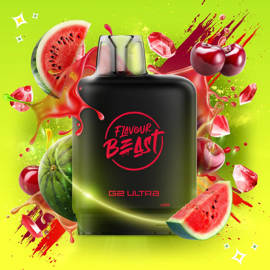 SOUR GUSHIN S. CHERRY WATERMELON LEVEL X G2 ULTRA 50K POD pod