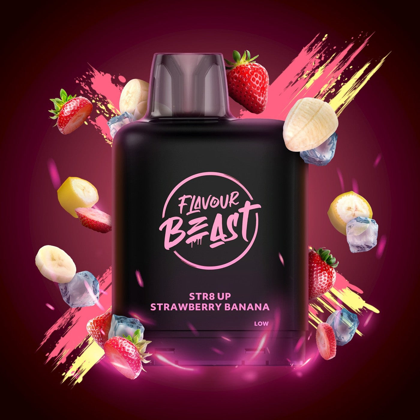STR8 UP STRAWBERRY BANANA ICED LEVEL X BOOST G2 32K POD pod