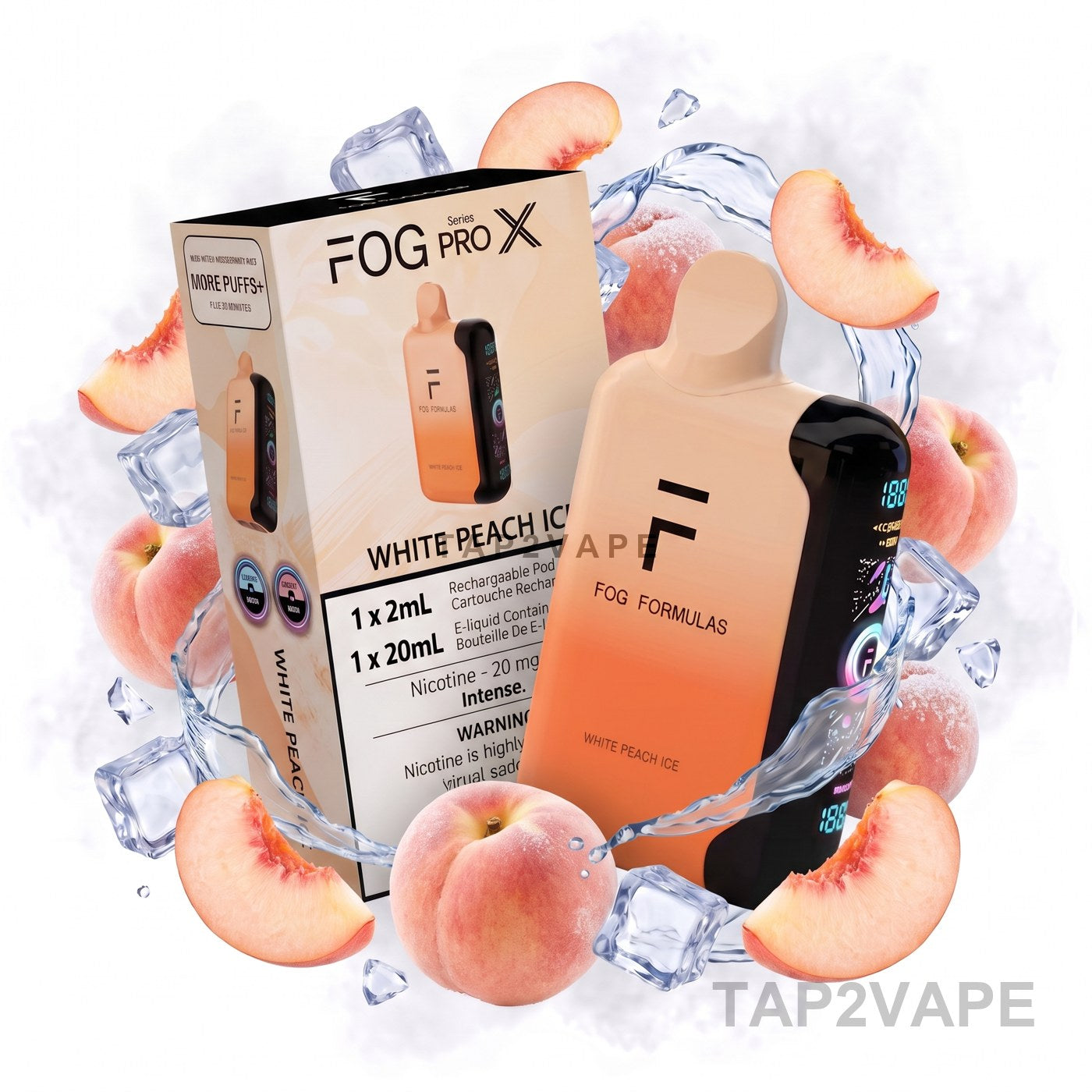 WHITE PEACH ICE FOG PRO X