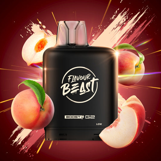 WICKED WHITE PEACH LEVEL X BOOST G2 32K POD pod